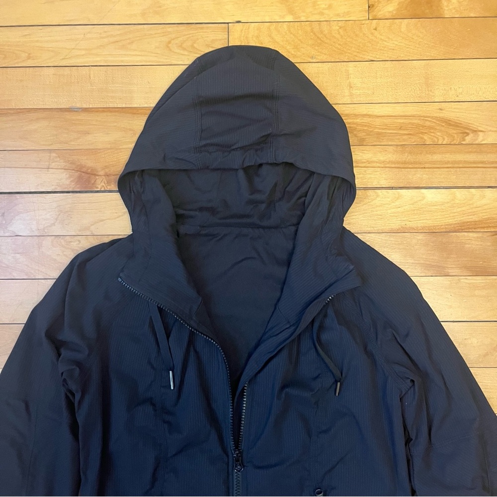 EUC Lululemon Athletica Black Hooded Jacket